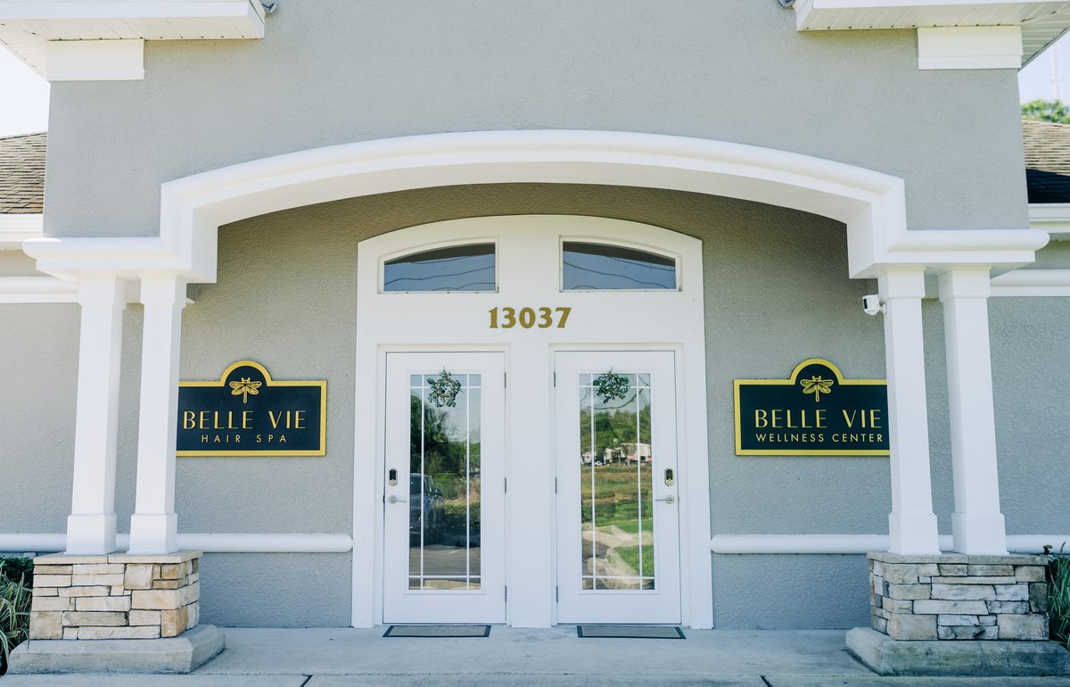 Belle Vie Hair Spa & Wellness Center storefront in Westchase, Tampa